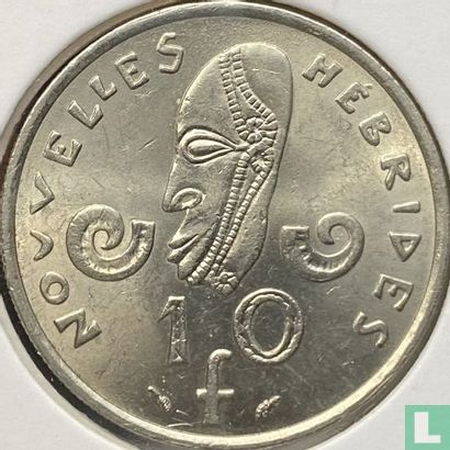 Nieuwe Hebriden 10 francs 1977 - Afbeelding 2