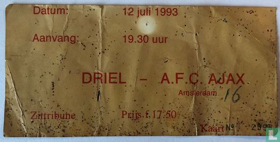 Driel-A.F.C. Ajax Amsterdam - Afbeelding 1