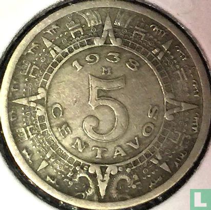 Mexico 5 centavos 1938 - Image 1