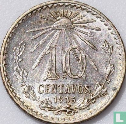 Mexico 10 centavos 1935 (type 2) - Image 1