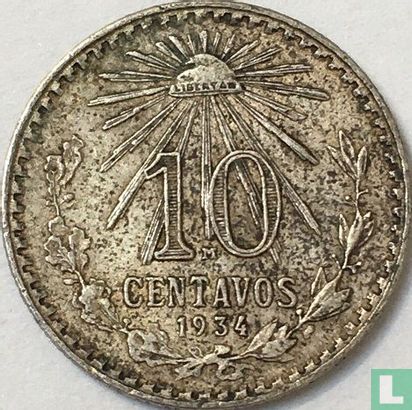 Mexiko 10 Centavo 1934 - Bild 1