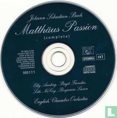 Matthäus Passion - Johann Sebastian Bach - Afbeelding 3