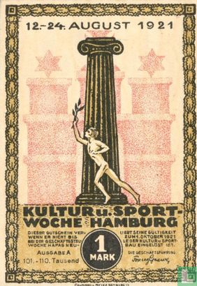 Hamburg, Kultur- und Sportwoche 1 mark - Image 1
