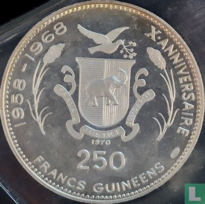 Guinee 250 francs 1970 (PROOF) "Soyuz" - Afbeelding 1