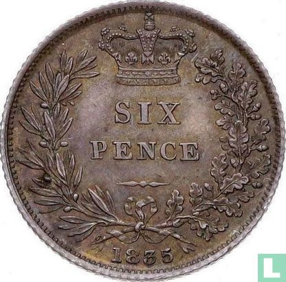 Royaume-Uni 6 pence 1835 - Image 1