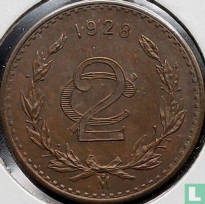 Mexique 2 centavos 1928 - Image 1