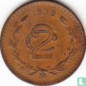 Mexico 2 centavos 1939 - Image 1