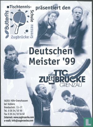 Tischtennis Deutschen Meister '99