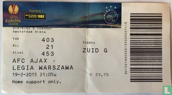 AFC Ajax-Legia Warszawa - Afbeelding 1