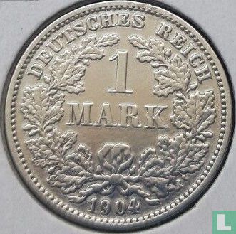 Duitse Rijk 1 mark 1904 (G) - Afbeelding 1