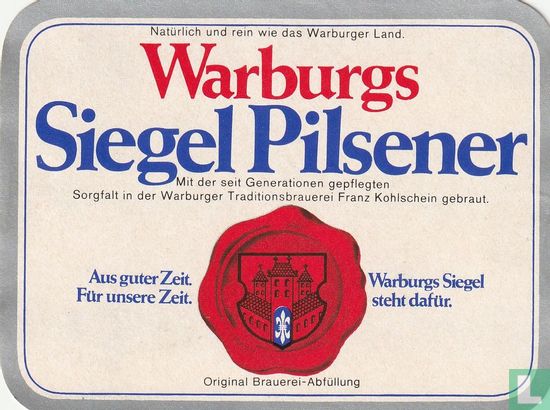 Warburgs Siegel Pilsener