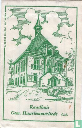 Raadhuis Gem. Haarlemmerliede c.a. - Afbeelding 1