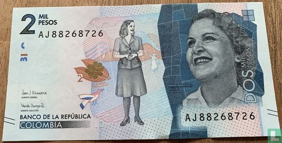 2000 Pesos Kolumbien - Bild 1