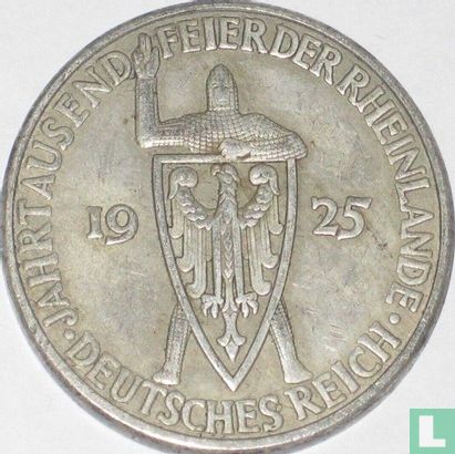 Deutsches Reich 5 Reichsmark 1925 (A) "1000 years of the Rhineland" - Bild 1
