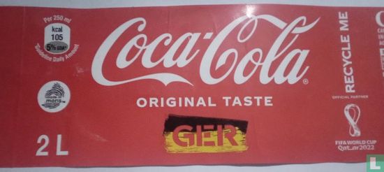  Coca-cola Qatar 2022-2 L"GER" - Afbeelding 2