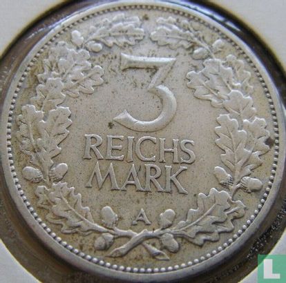 Duitse Rijk 3 reichsmark 1925 (A) "1000 years of the Rhineland" - Afbeelding 2