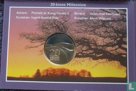 Norway 20 kroner 2000 (folder) "Millennium" - Image 3