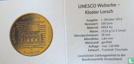 Germany 100 euro 2014 (A) "Lorsch Cloister" - Image 3
