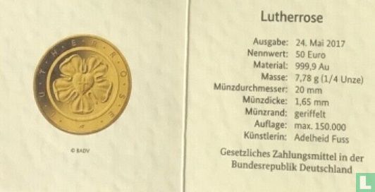 Duitsland 50 euro 2017 (D) "500th anniversary of Reformation" - Afbeelding 3