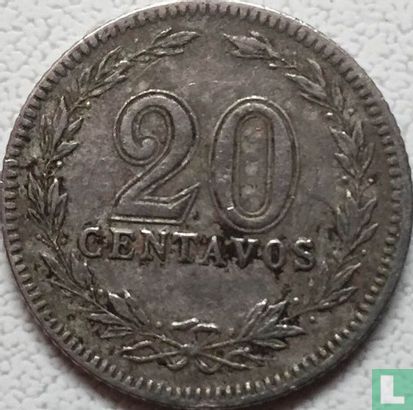 Argentinië 20 centavos 1896 - Afbeelding 2