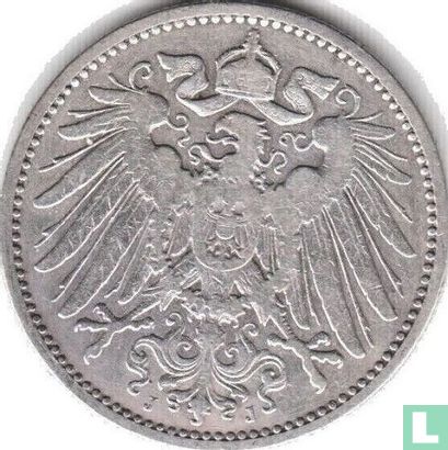 Duitse Rijk 1 mark 1892 (J) - Afbeelding 2