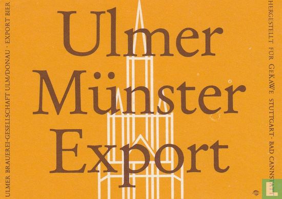 Ulmer Münster Export