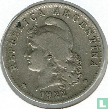 Argentina 20 centavos 1922 - Image 1