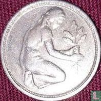 Allemagne 50 pfennig (J - fauté) - Image 1