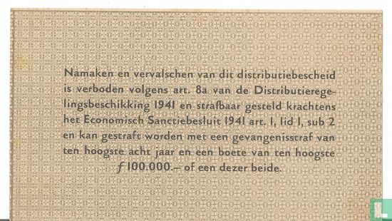 Pays-Bas - Bureau d'État du fer et de l'acier 1941 (Type 1) - Image 2