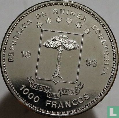 Equatoriaal-Guinea 1000 francos 1993 (PROOF) "Famous places in the world - Luzern" - Afbeelding 1