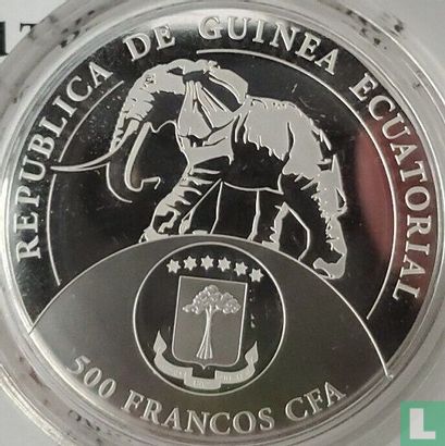 Equatorial Guinea 500 francos 2017 (PROOF) "Investiture of Donald Trump" - Image 2