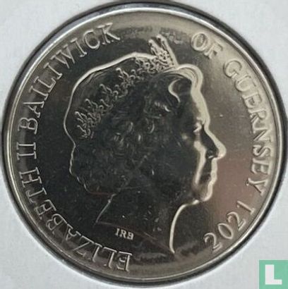 Guernsey 10 pence 2021 (kleurloos) "Guillemot" - Afbeelding 1