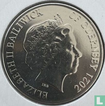 Guernsey 10 pence 2021 (kleurloos) "Badger" - Afbeelding 1