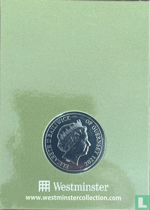 Guernesey 10 pence 2021 (folder) "Wren" - Image 2