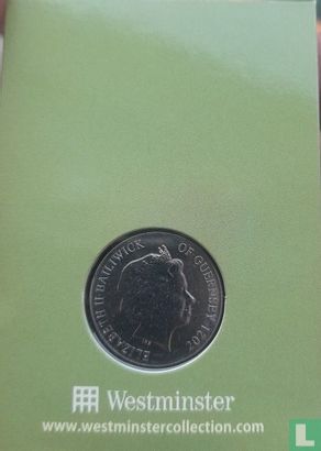 Guernsey 10 pence 2021 (folder) "Badger" - Image 2