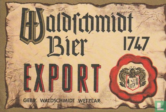 Waldschmidt Bier Export