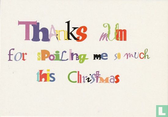 London Cardguide "Thanks mum for spoiling me so much this Christmas" - Bild 1