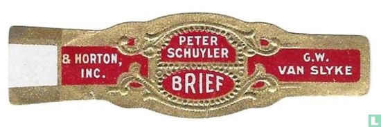 Peter Schuyler Brief - G.W.Van Slyke - & Horton, Inc. - Image 1