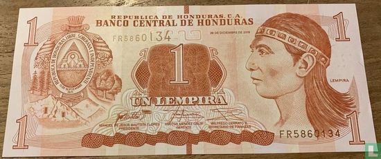 Honduras 1 lempira  - Afbeelding 1