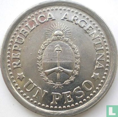 Argentinien 1 Peso 1960 (Typ 1) "150th anniversary of the May Revolution" - Bild 2