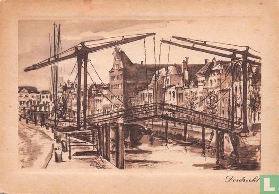 PROV. STEMPELTOCHT ZUID-HOLLAND 1943 Dordrecht - Afbeelding 1