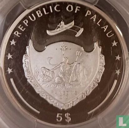 Palau 5 dollars 2021 (PROOF) "Lady Luck" - Afbeelding 2