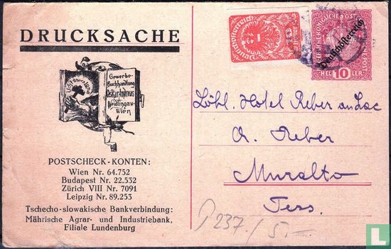 Postcard with reply card - Image 1