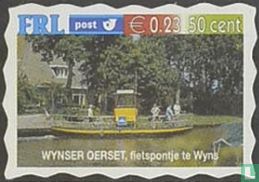 Wynser Oerset, bicycle ferry in Wyns