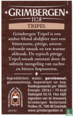 Grimbergen Tripel (8,5%) - Bild 3
