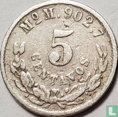 Mexico 5 centavos 1898 (Mo M) - Afbeelding 2