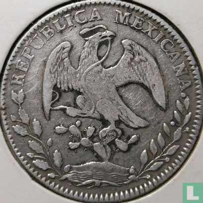 Mexico 8 reales 1854 (Go PF) - Image 2