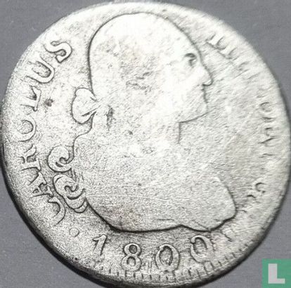 Espagne 2 reales 1800 (M - MF) - Image 1