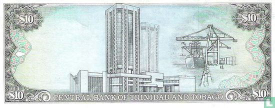 Trinidad en Tobago 10 Dollar ( W. G. Demas )  - Afbeelding 2