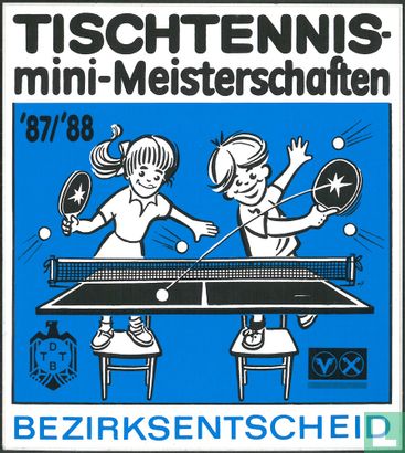 Tischtennis mini-Meisterschaften '87/'88 Bezirksentscheid